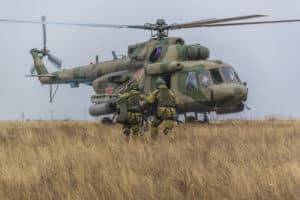 Посадка в Ми-8