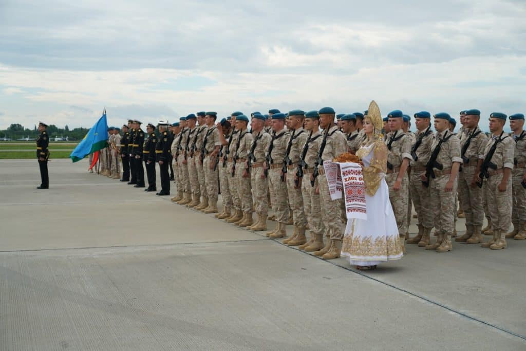 Встреча белорусских военнослужащих