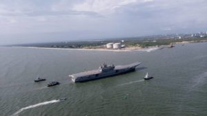 Индийский авианосец INS Vikrant завершил первый этап ходовых испытаний