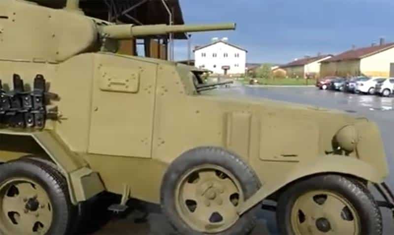 Советский бронеавтомобиль БА-10 с 45-мм «танковой» пушкой