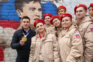 Юнармейцы нарисовали в Красногорске граффити с Никитой Нагорным