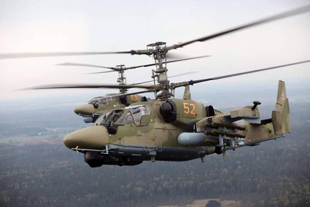 вертолетное звено «Аллигаторов» Ка-52