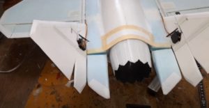 модель перспективного российского истребителя Су-75