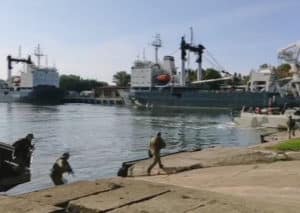 пункт базирования кораблей БФ захвачен группой условных террористов