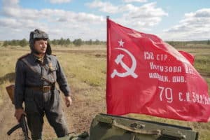 танковый таран на фестивале «Броня Танкограда-2021»