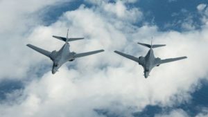 Cтратегические бомбардировщики B-1B Lancer ВВС США
