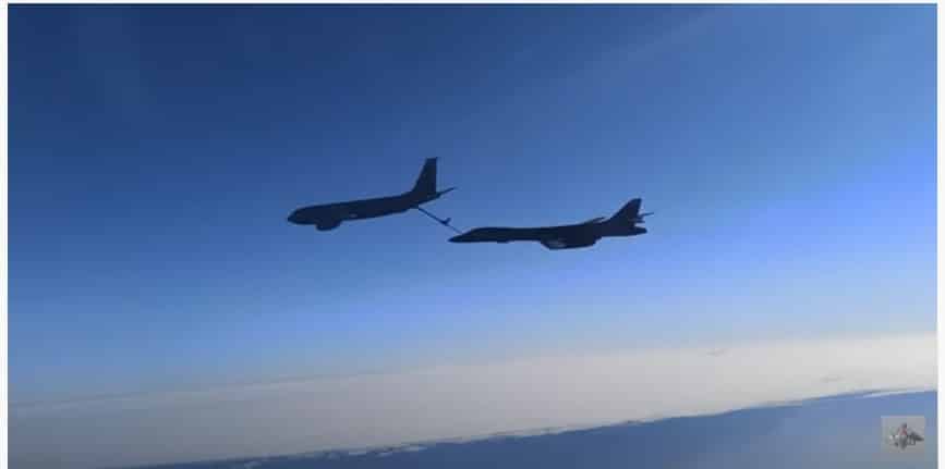 Сопровождение самолетов ВВС США над Черным морем