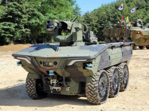 наземный робот разведки Intelligent UGV Южнокорейской армии