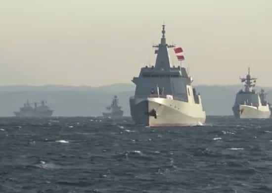 совместное военно-морское учение «Морское взаимодействие-2021» в Японском море