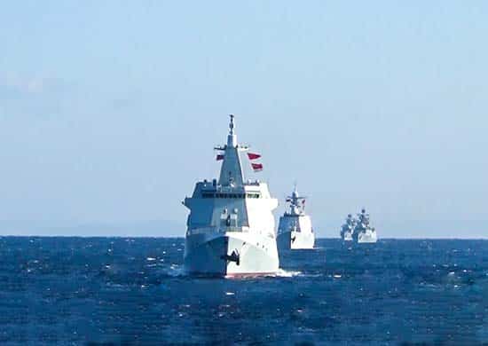 совместное патрулирование кораблей Китая и России