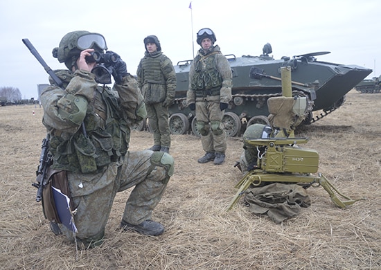 Противотанковое подразделение Тульского гвардейского соединения ВДВ на полигоне Тесницкое