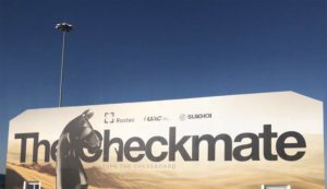 павильон с макетом российского истребителя Су-75 The Checkmate