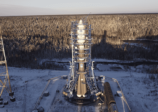 пуск ракеты-носителя «Союз-2» с космодрома Плесецк