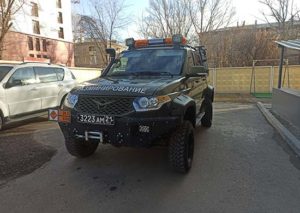 специальный автомобиль групп разминирования САГР на базе пикапа УАЗ-2363
