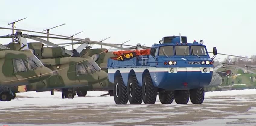 Подготовка спасателей ЦВО к обеспечению посадки «Союз МС-20»