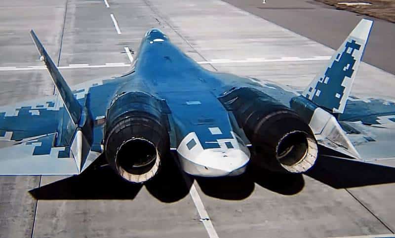Су-57 с двигателем второго этапа