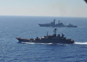 Более 10 кораблей ЧФ встретили Новый год в Средиземном море