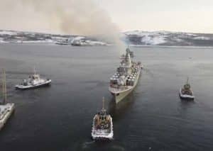 Корабли СФ вышли в море для проведения учения