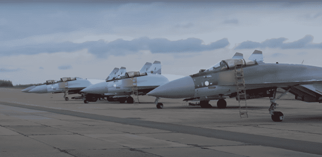 Участие самолётов Су-35 ВКС России в спецоперации