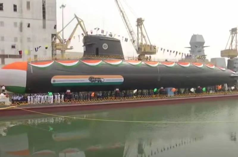 В Индии спустили на воду последнюю серийную субмарину класса «Скорпен»