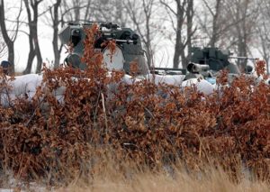 упражнения контрольных стрельб из вооружения бронетранспортеров БТР-82А