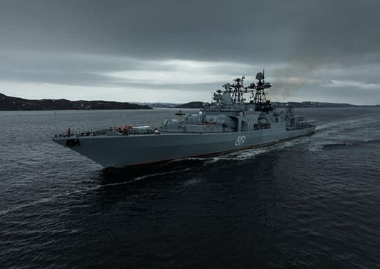 Противолодочные корабли СФ выполнили артиллерийские стрельбы