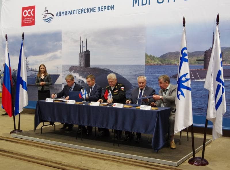 заложили шесть новых надводных кораблей и ПЛ для ВМФ РФ