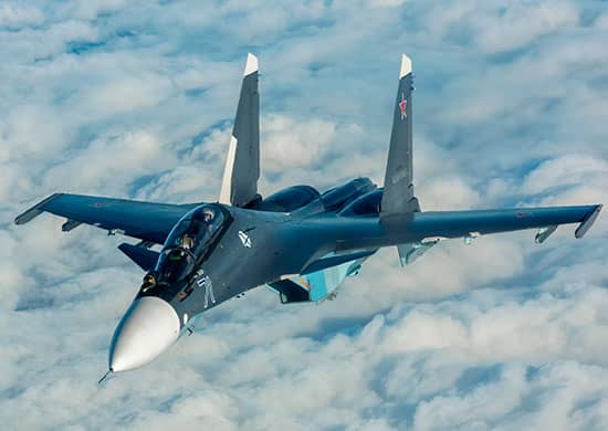 Экипажи самолетов Су-30СМ и Су-24М