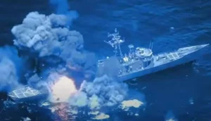фрегат класса Oliver Hazard Perry в районе Гавайев