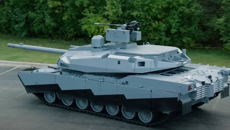 концепт танка будущего AbramsX с безэкипажной башней