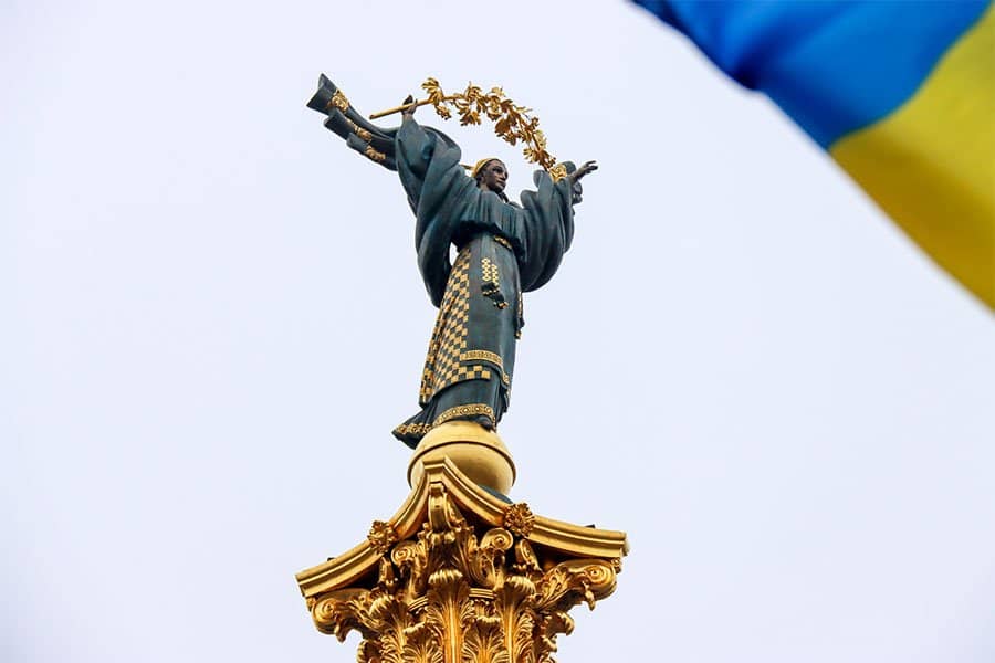 Монумент Независимости Украины в центре Киева
