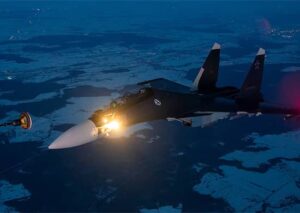 Ночная дозаправка самолетов в воздухе