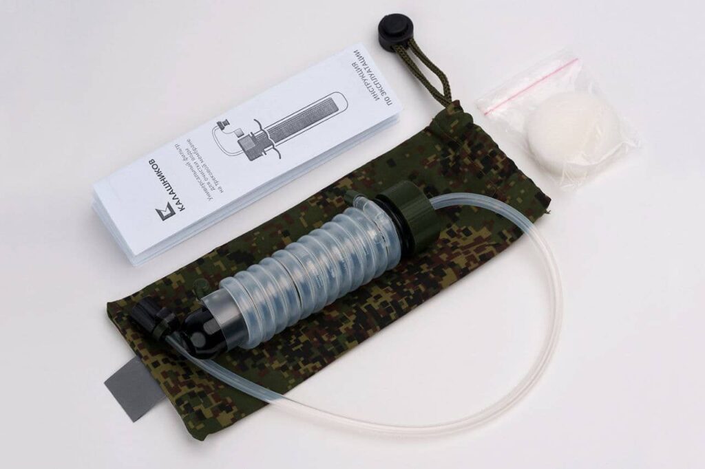 Создан индивидуальный фильтр для воды для применения в боевых условиях