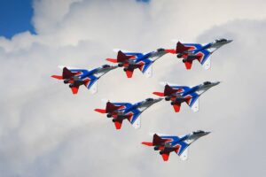 «День Рождения» авиационной пилотажной группы «Стрижи»
