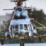 Ударный дрон «Дань-М» на подвеске вертолета Ми-8