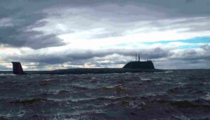 Атомный подводный крейсер «Пермь» в море