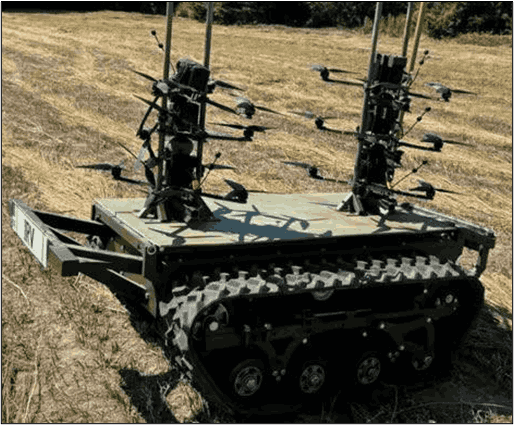 Украина: роботизированный комплекс-носитель fpv-дронов «Каракурт»