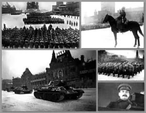 Парад 7 ноября 1941 года в Москве на Красной площади