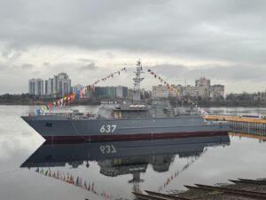Спущен на воду тральщик «Дмитрий Лысов» проекта 12700
