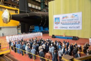 Новейший атомный подводный крейсер «Ульяновск» выведен из эллинга