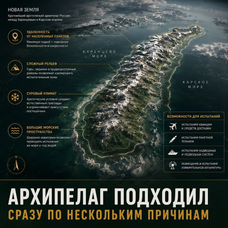 О создании Центрального полигона на Новой Земле